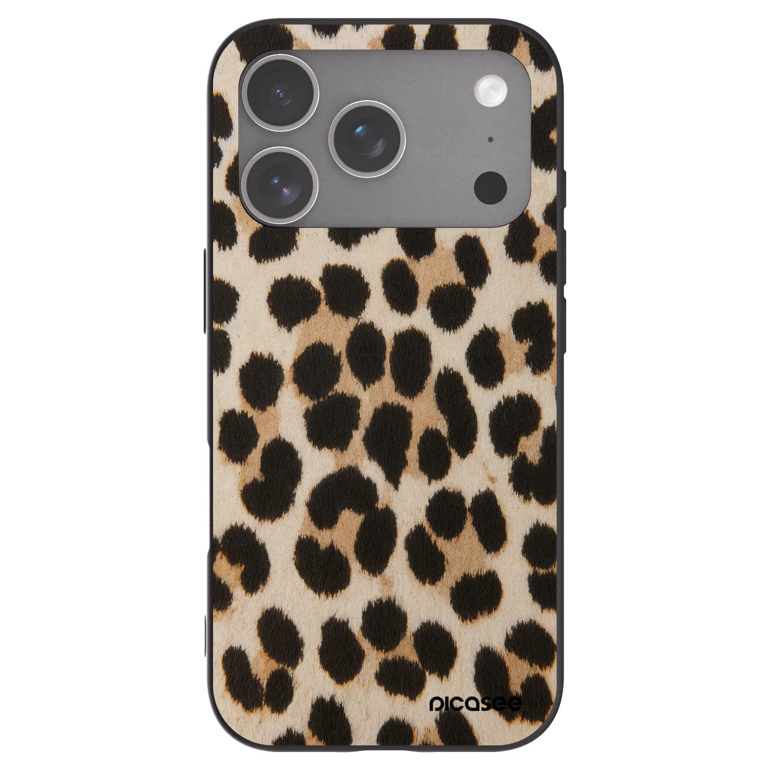 Picasee silikonski črni ovitek za Apple iPhone 18 Pro - Brown Tiger