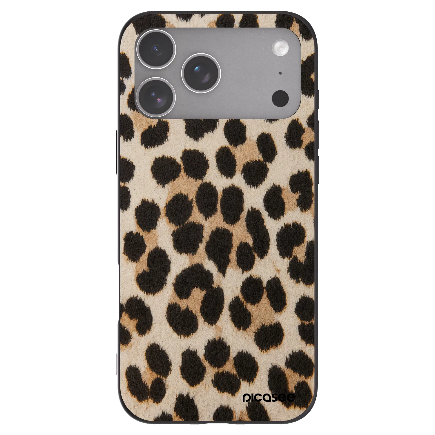 Picasee silikonski črni ovitek za Apple iPhone 18 Pro Max - Brown Tiger