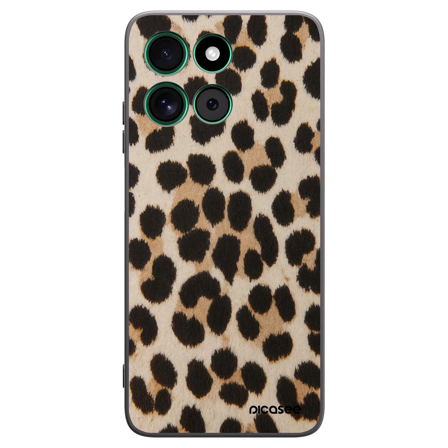 Picasee silikonski črni ovitek za Motorola Moto G57 Power - Brown Tiger