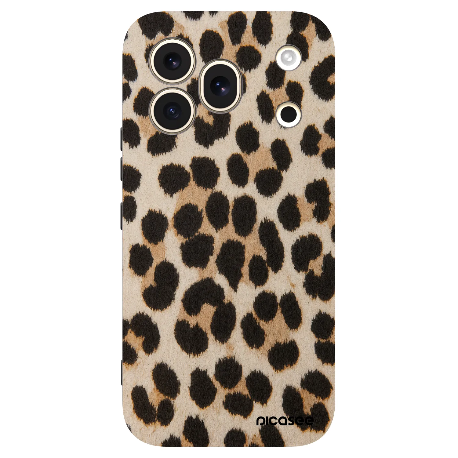 Picasee silikonski črni ovitek za Honor 600 Pro - Brown Tiger