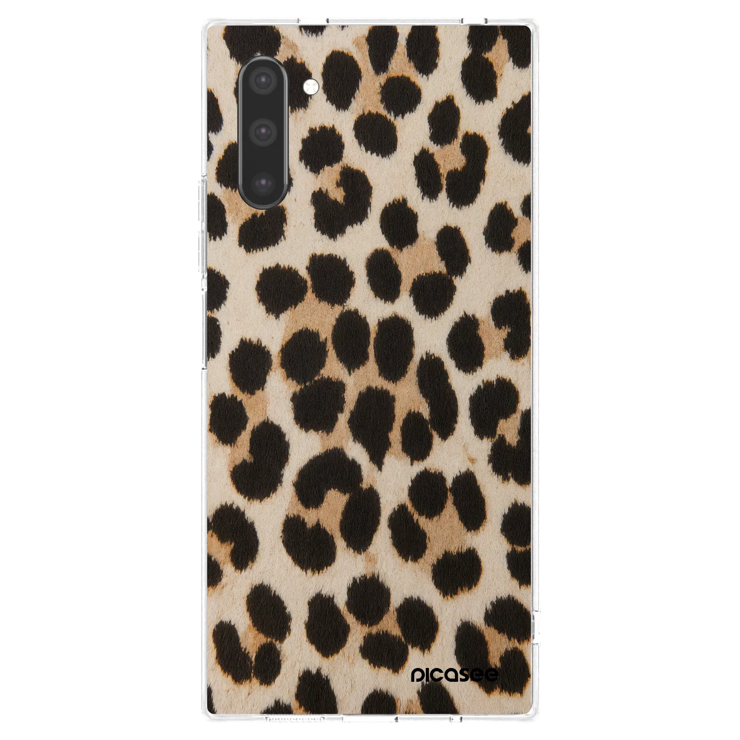 Picasee silikonski prozorni ovitek za Samsung Galaxy Note 10 N970F - Brown Tiger