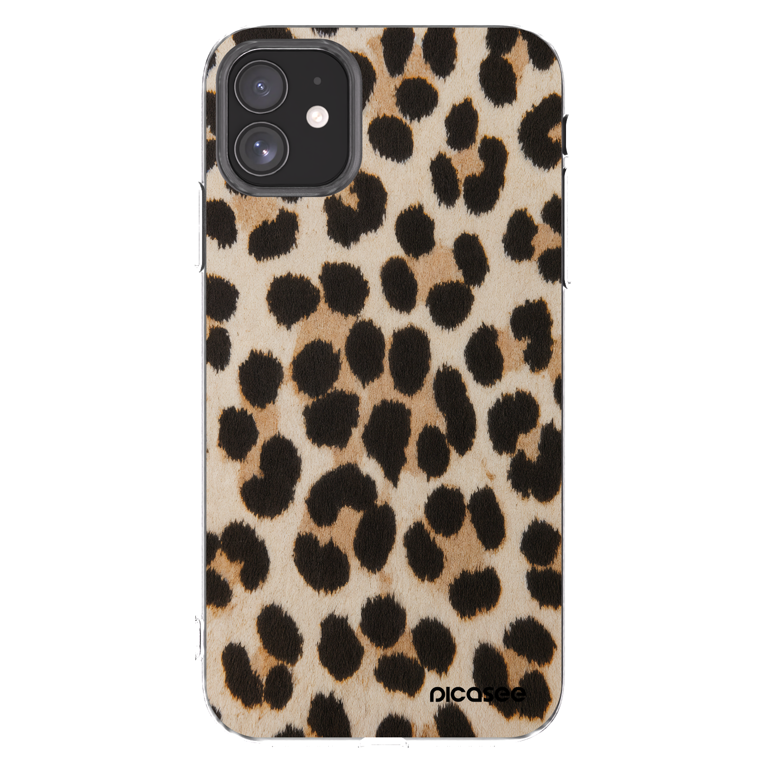 Picasee silikonski prozorni ovitek za Apple iPhone 11 - Brown Tiger