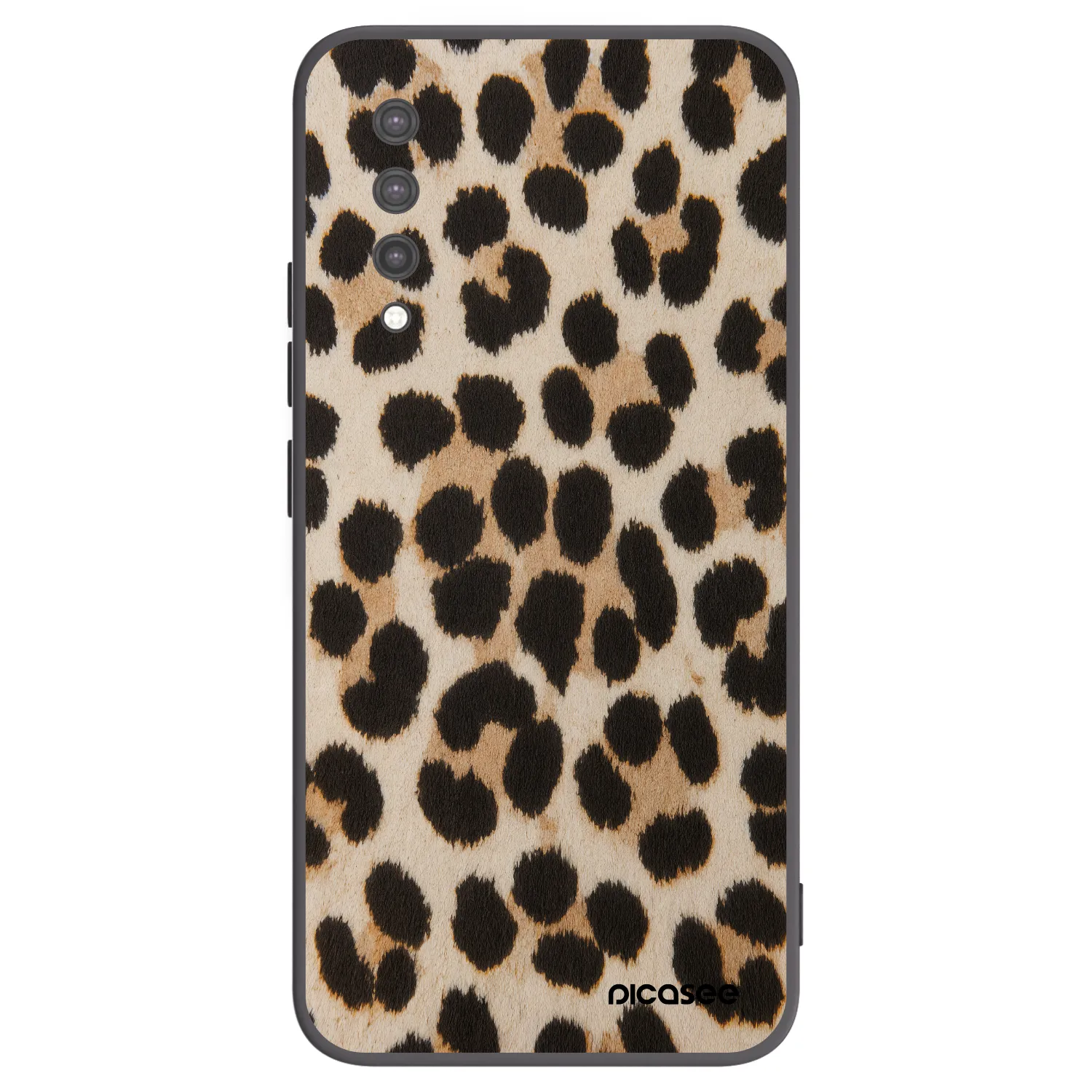 Picasee silikonski črni ovitek za Xiaomi Mi 9 Lite - Brown Tiger