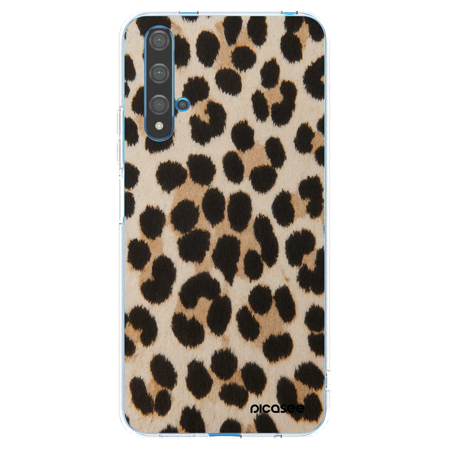 Picasee silikonski prozorni ovitek za Huawei Nova 5T - Brown Tiger