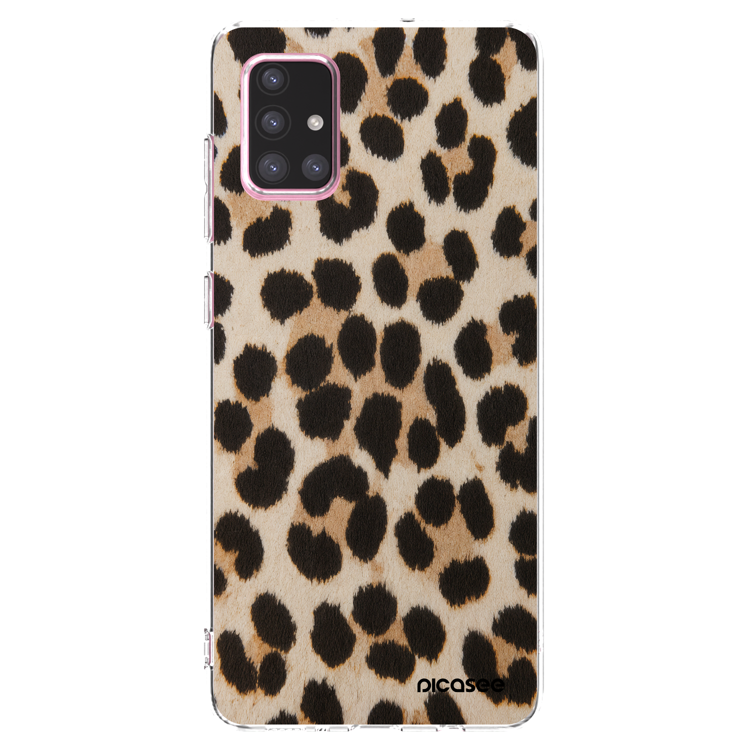Picasee silikonski prozorni ovitek za Samsung Galaxy A71 A715F - Brown Tiger