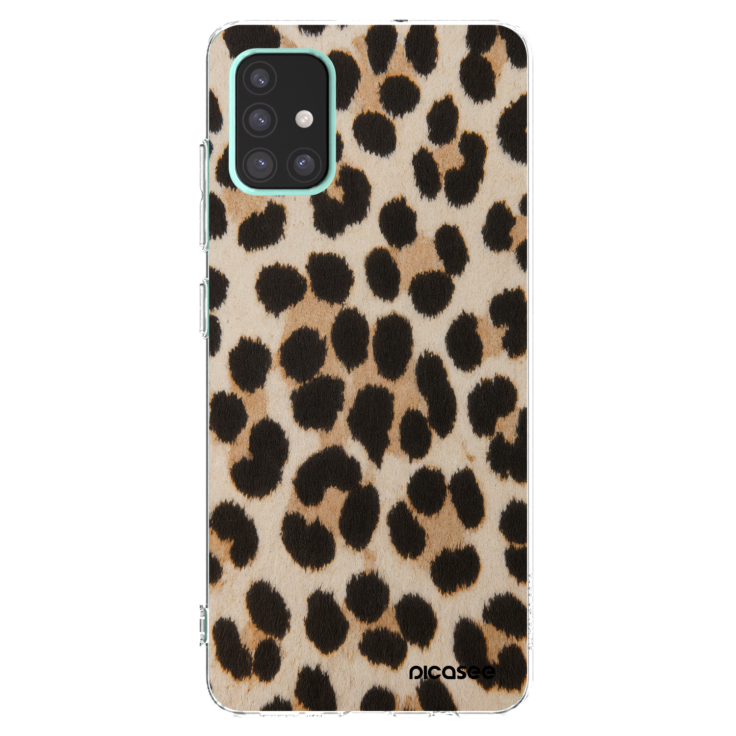 Picasee silikonski prozorni ovitek za Samsung Galaxy A51 A515F - Brown Tiger