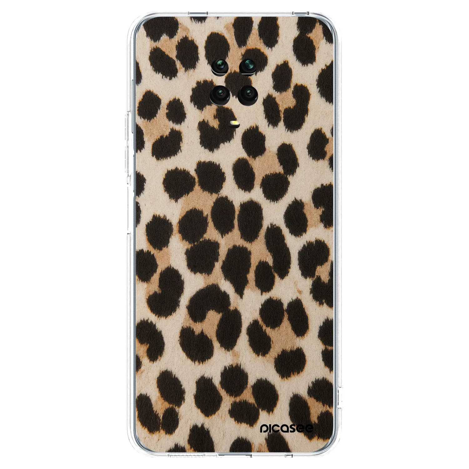 Picasee silikonski prozorni ovitek za Xiaomi Redmi Note 9S - Brown Tiger