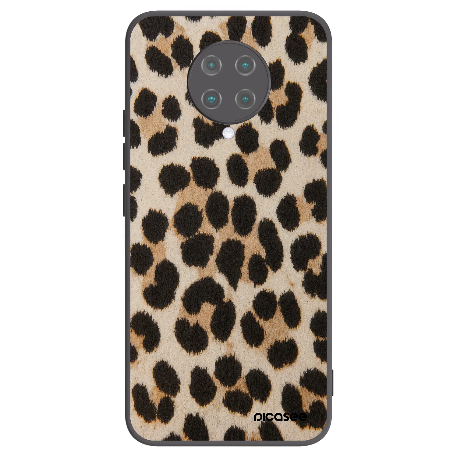 Picasee silikonski črni ovitek za Xiaomi Poco F2 Pro - Brown Tiger