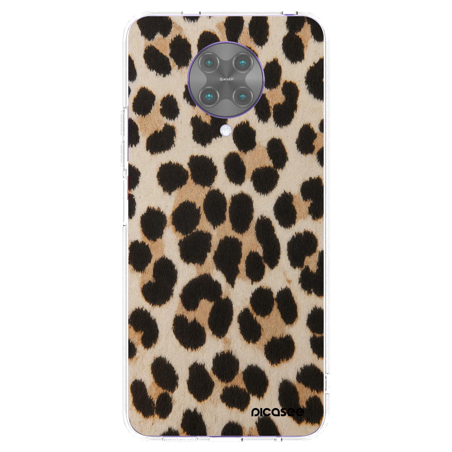 Picasee silikonski prozorni ovitek za Xiaomi Poco F2 Pro - Brown Tiger