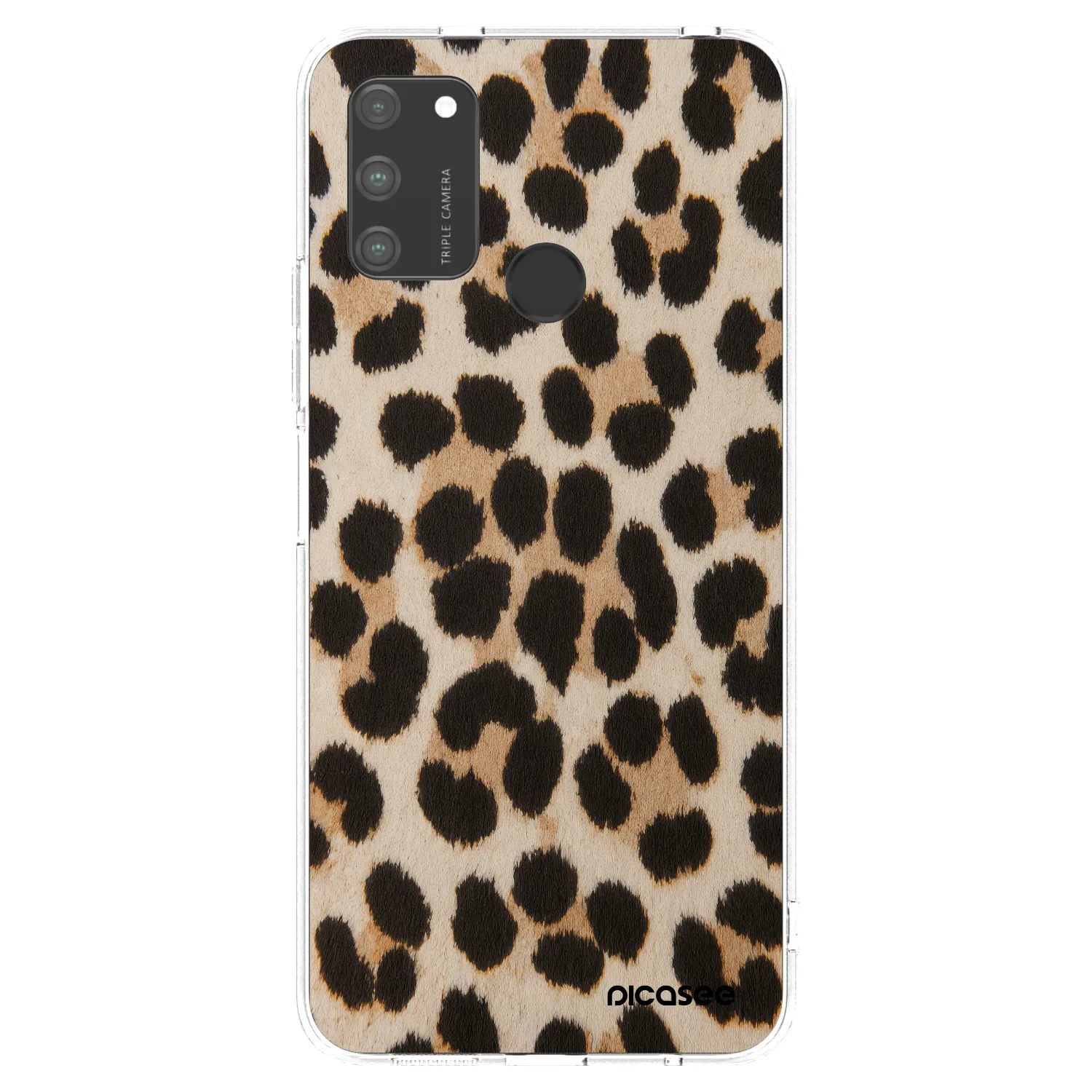 Picasee silikonski prozorni ovitek za Honor 9A - Brown Tiger