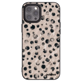 Picasee silikonski črni ovitek za Apple iPhone 12 Pro Max - Inked