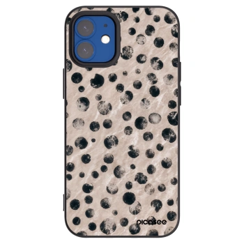 Picasee silikonski črni ovitek za Apple iPhone 12 mini - Inked