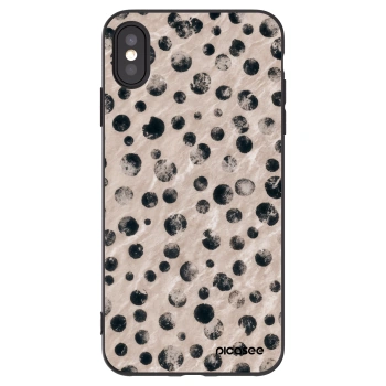 Picasee silikonski črni ovitek za Apple iPhone XS Max - Inked
