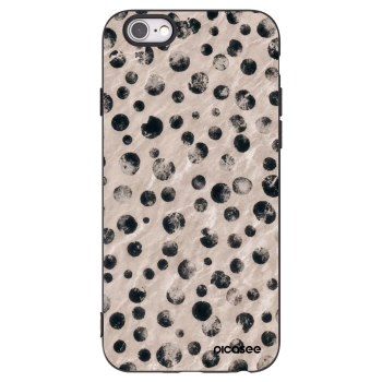 Picasee silikonski črni ovitek za Apple iPhone 6/6S - Inked