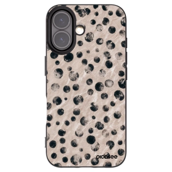 Picasee silikonski črni ovitek za Apple iPhone 16 - Inked