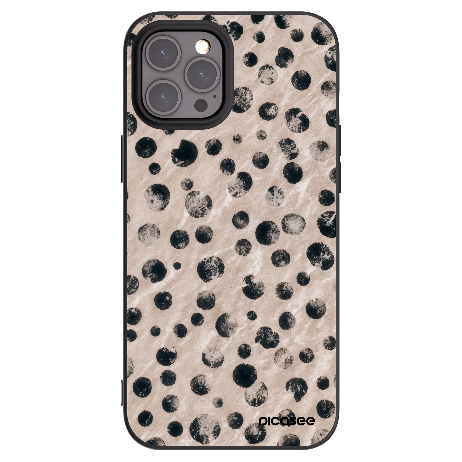 Picasee silikonski črni ovitek za Apple iPhone 12 Pro Max - Inked