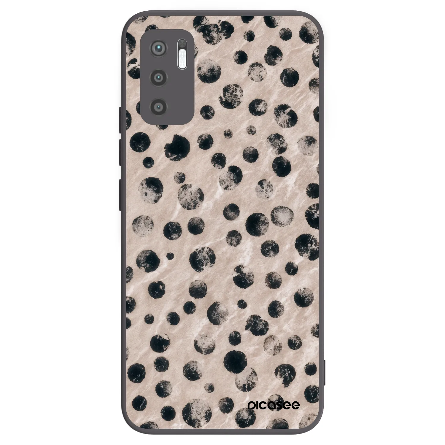 Picasee silikonski črni ovitek za Xiaomi Redmi Note 10 5G - Inked