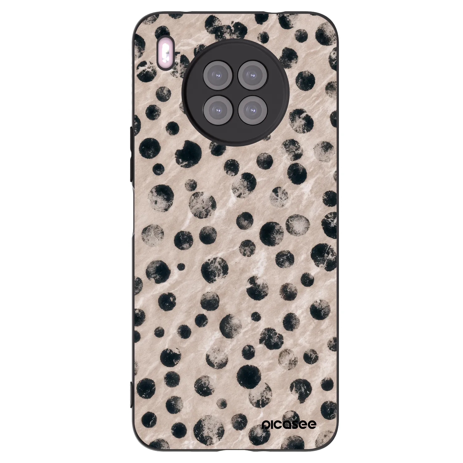 Picasee silikonski črni ovitek za Huawei Nova 8i - Inked