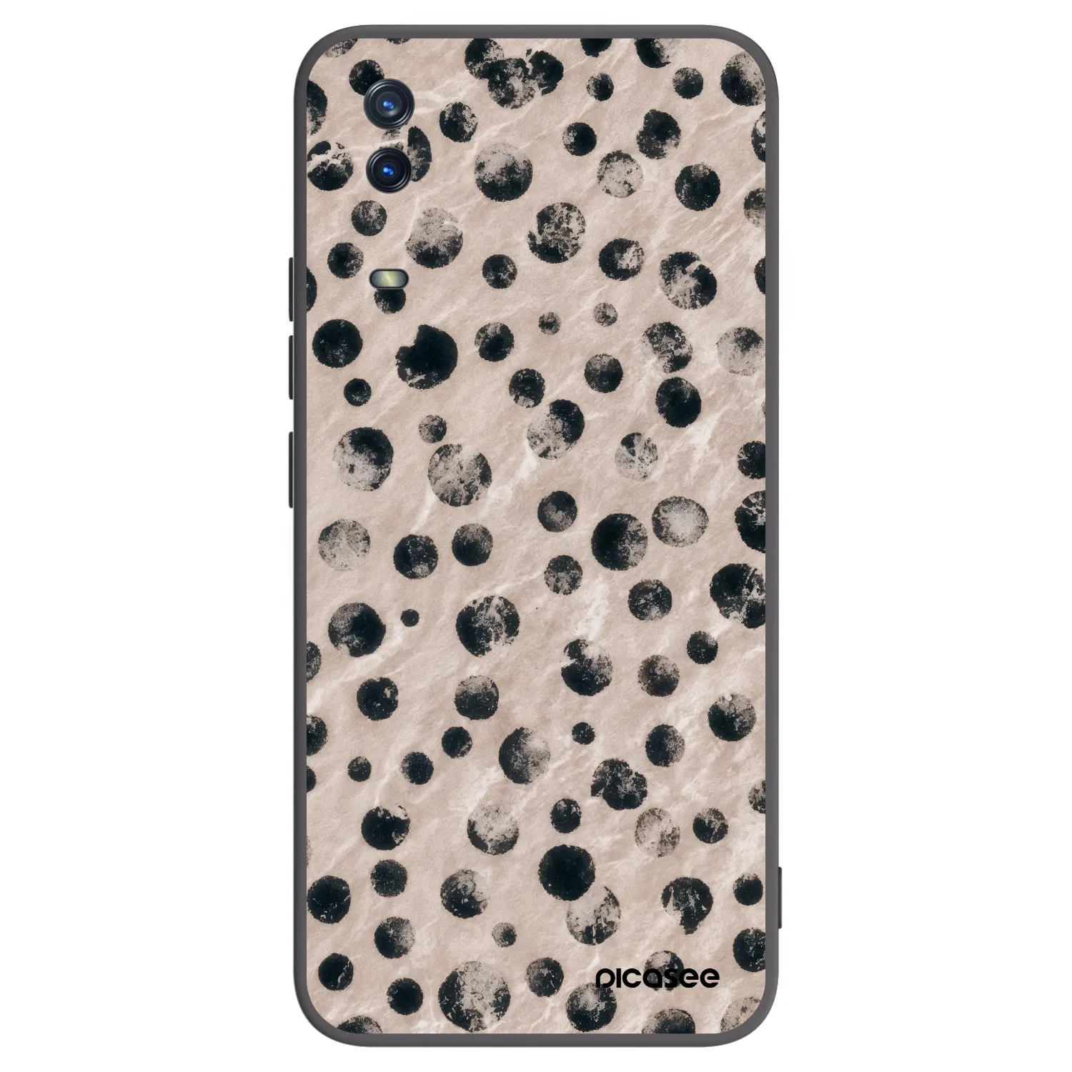 Picasee silikonski črni ovitek za Vivo Y11s - Inked