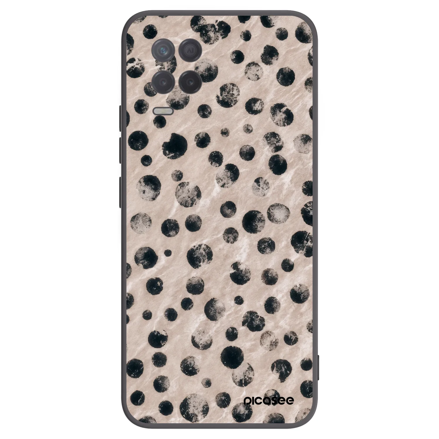 Picasee silikonski črni ovitek za Realme 8 5G - Inked