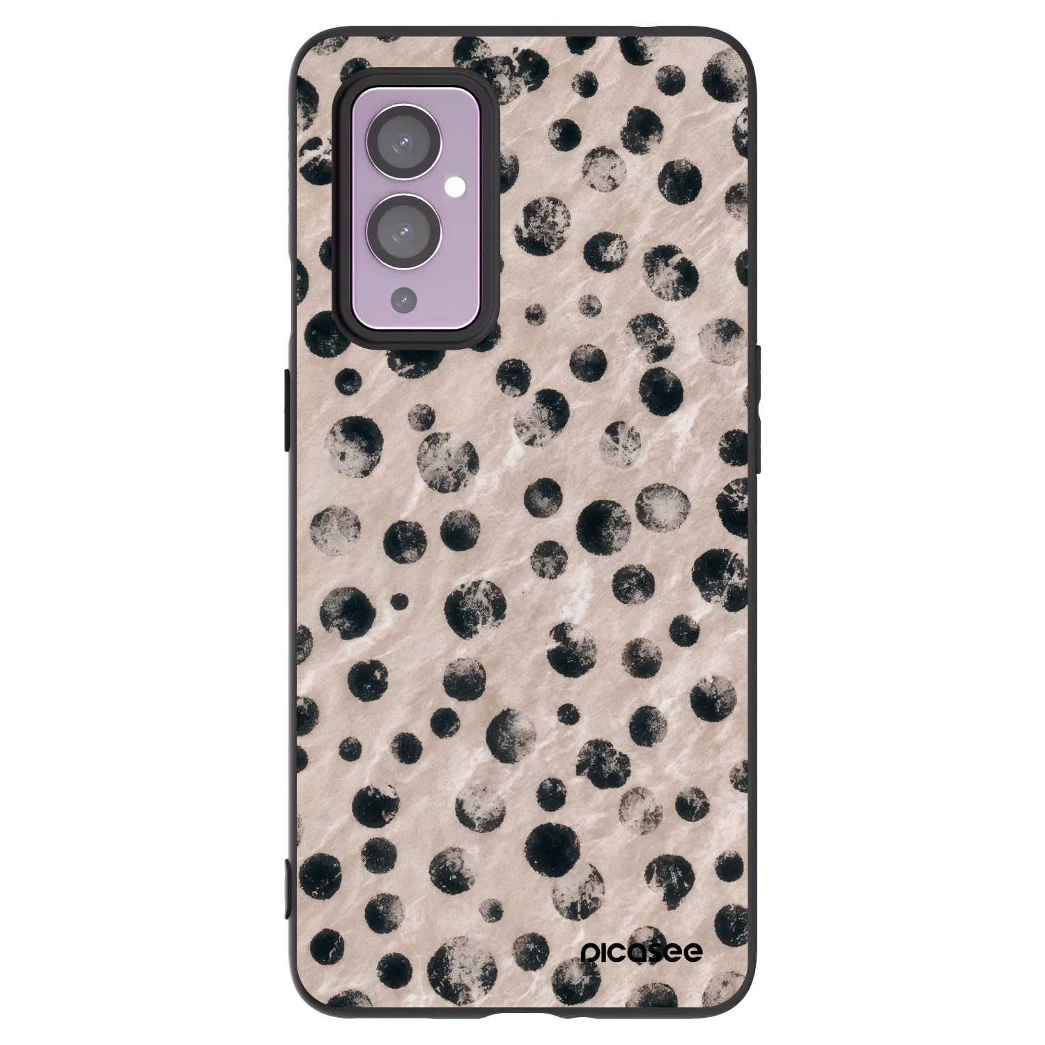 Picasee silikonski črni ovitek za OnePlus 9 - Inked
