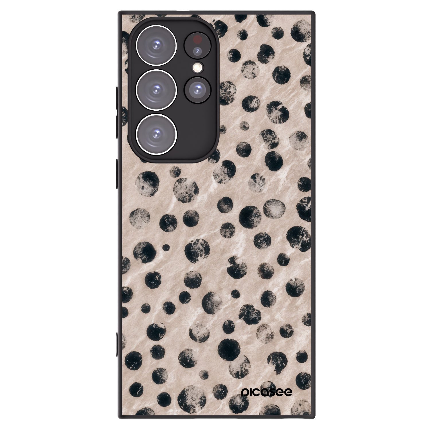 Picasee silikonski črni ovitek za Samsung Galaxy S23 Ultra 5G - Inked