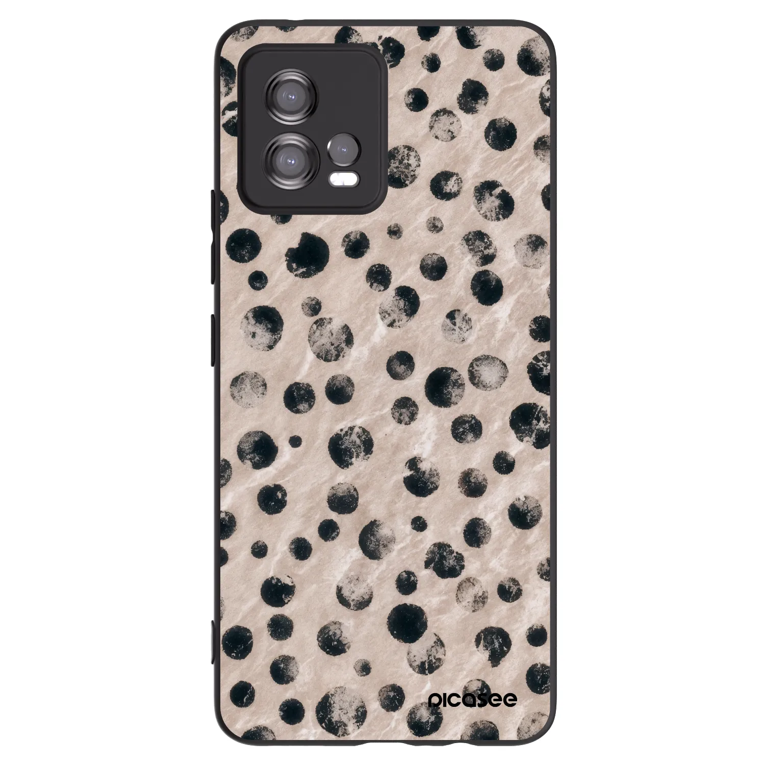 Picasee silikonski črni ovitek za Motorola Moto G72 - Inked