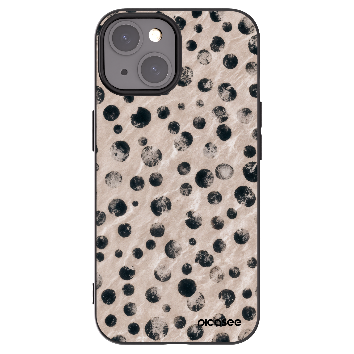 Picasee silikonski črni ovitek za Apple iPhone 15 - Inked