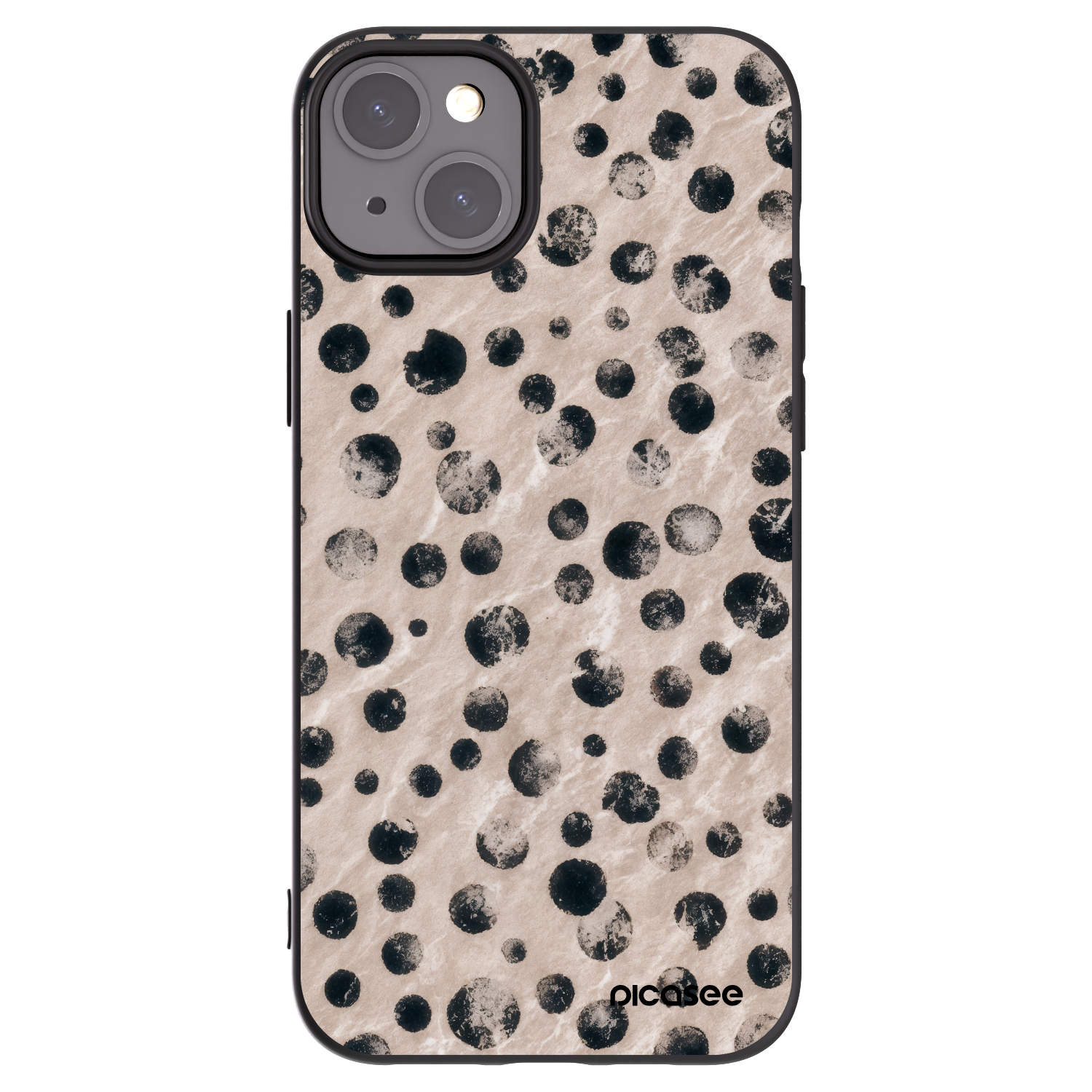 Picasee silikonski črni ovitek za Apple iPhone 15 Plus - Inked