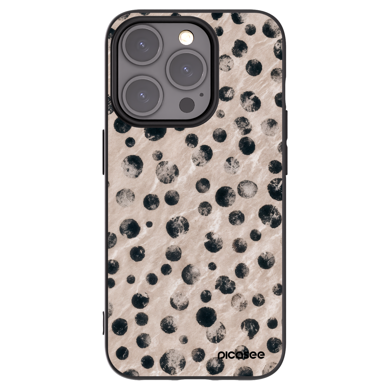 Picasee silikonski črni ovitek za Apple iPhone 15 Pro - Inked
