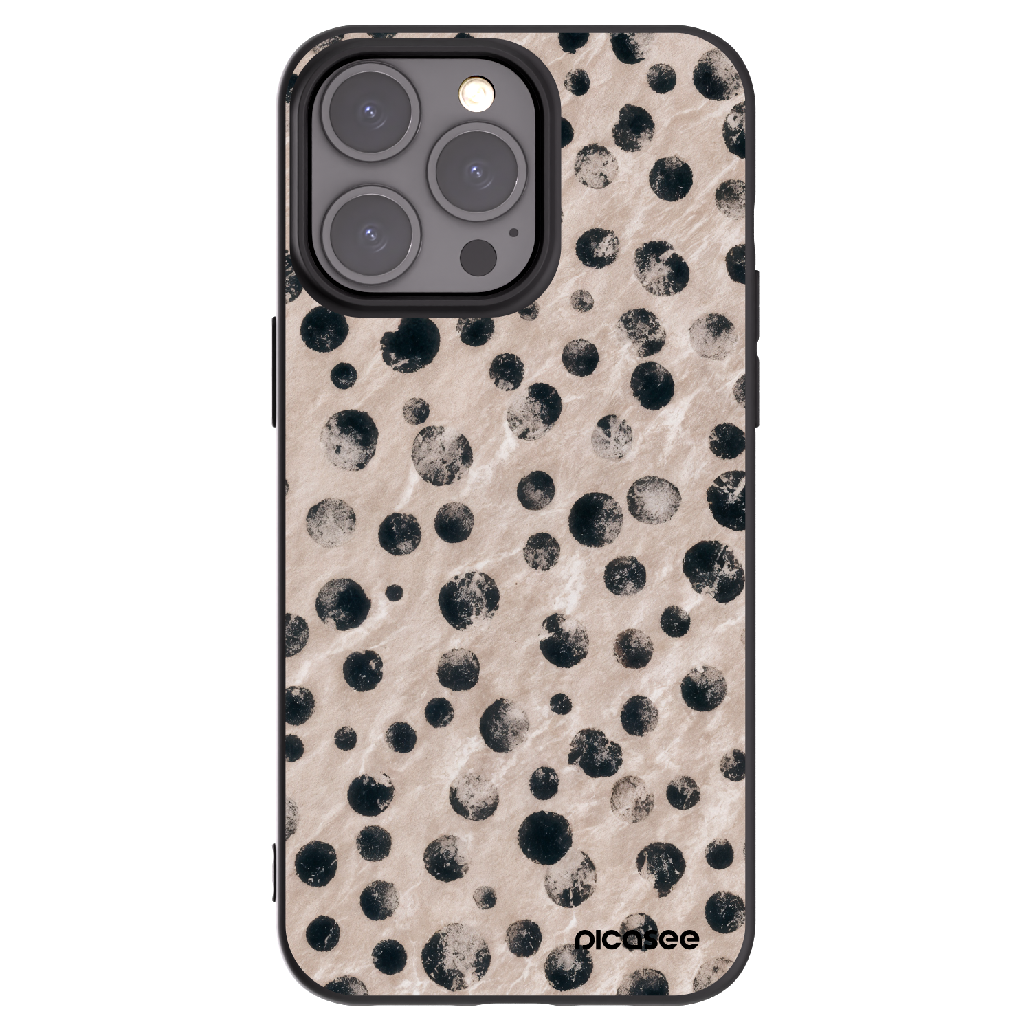 Picasee silikonski črni ovitek za Apple iPhone 15 Pro Max - Inked
