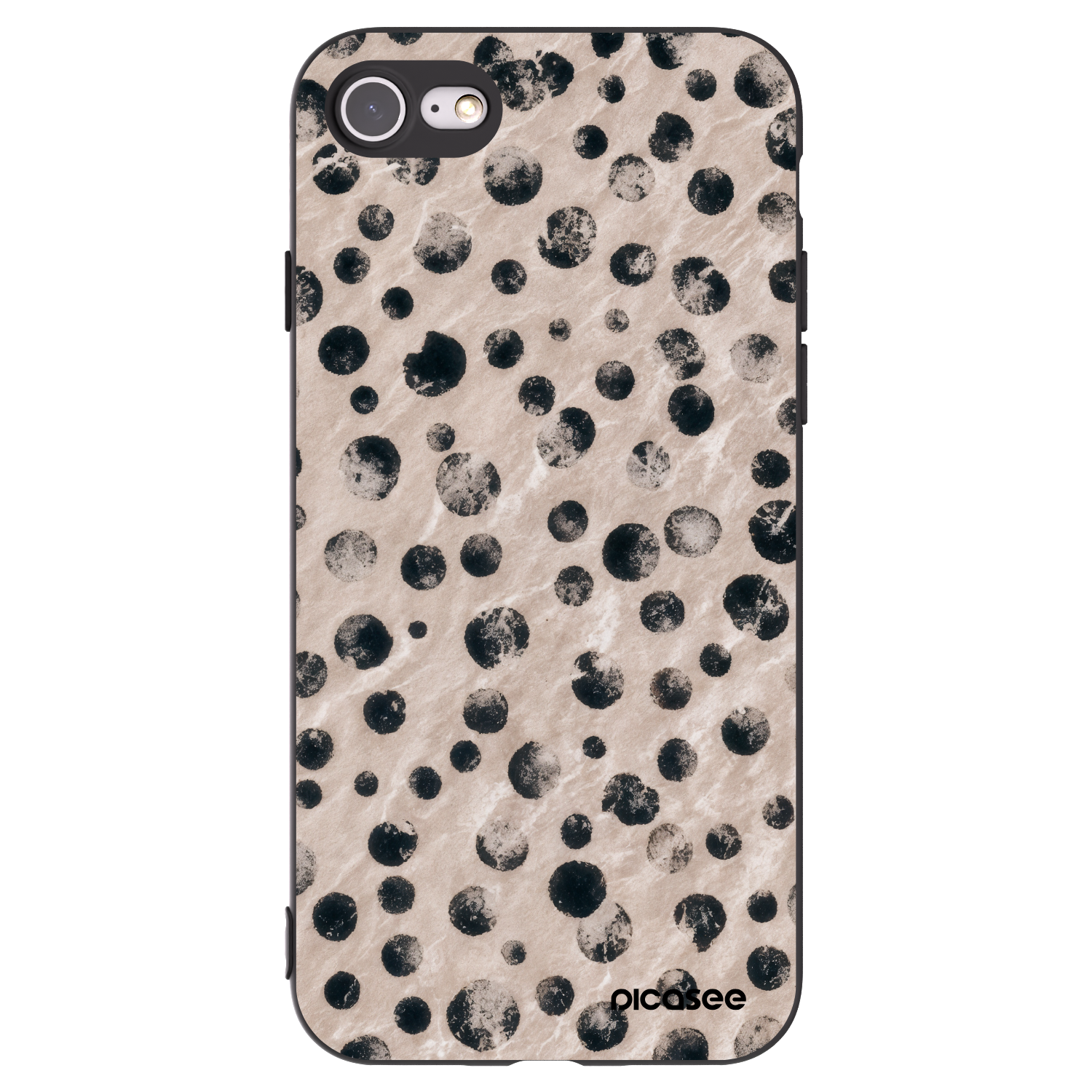 Picasee silikonski črni ovitek za Apple iPhone 7 - Inked