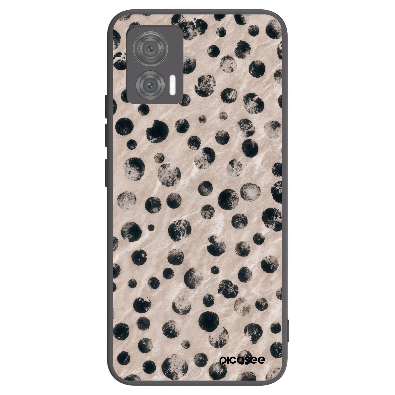 Picasee silikonski črni ovitek za Motorola Edge 30 Neo - Inked