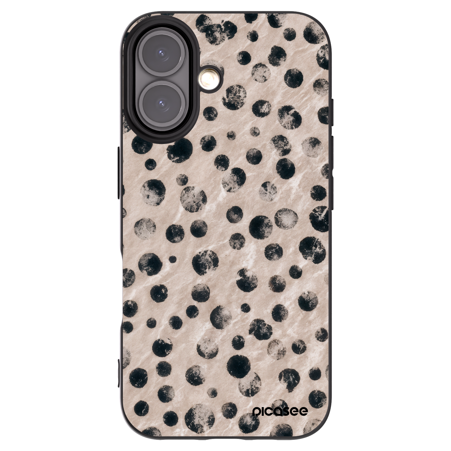 Picasee silikonski črni ovitek za Apple iPhone 16 - Inked