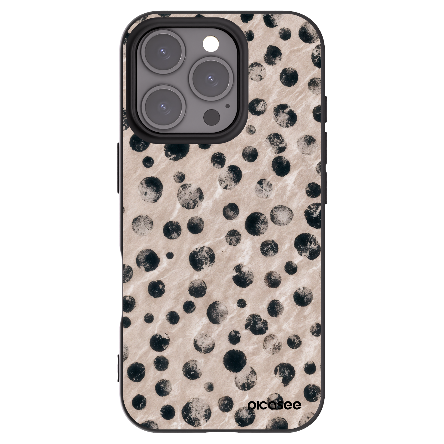 Picasee silikonski črni ovitek za Apple iPhone 16 Pro - Inked