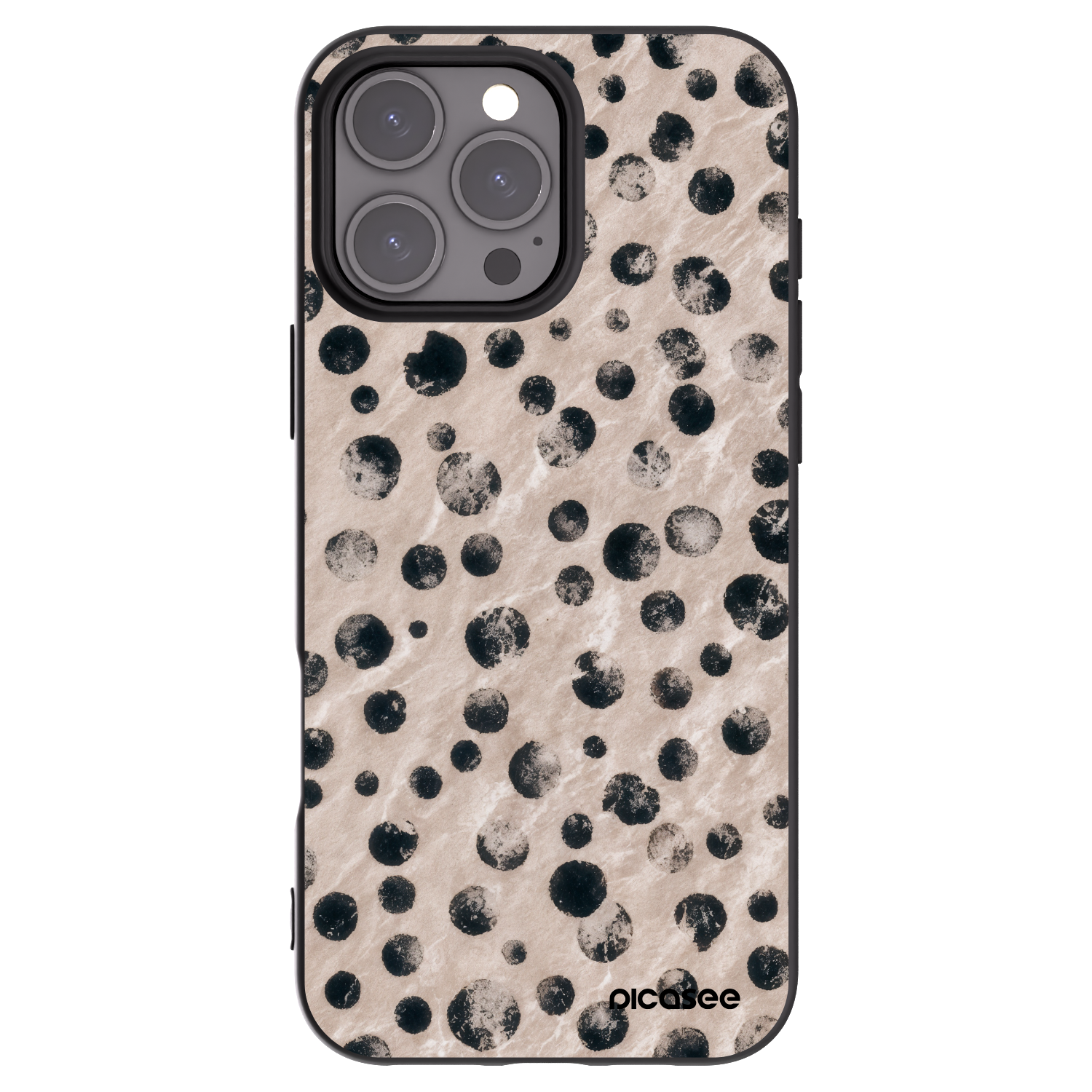 Picasee silikonski črni ovitek za Apple iPhone 16 Pro Max - Inked