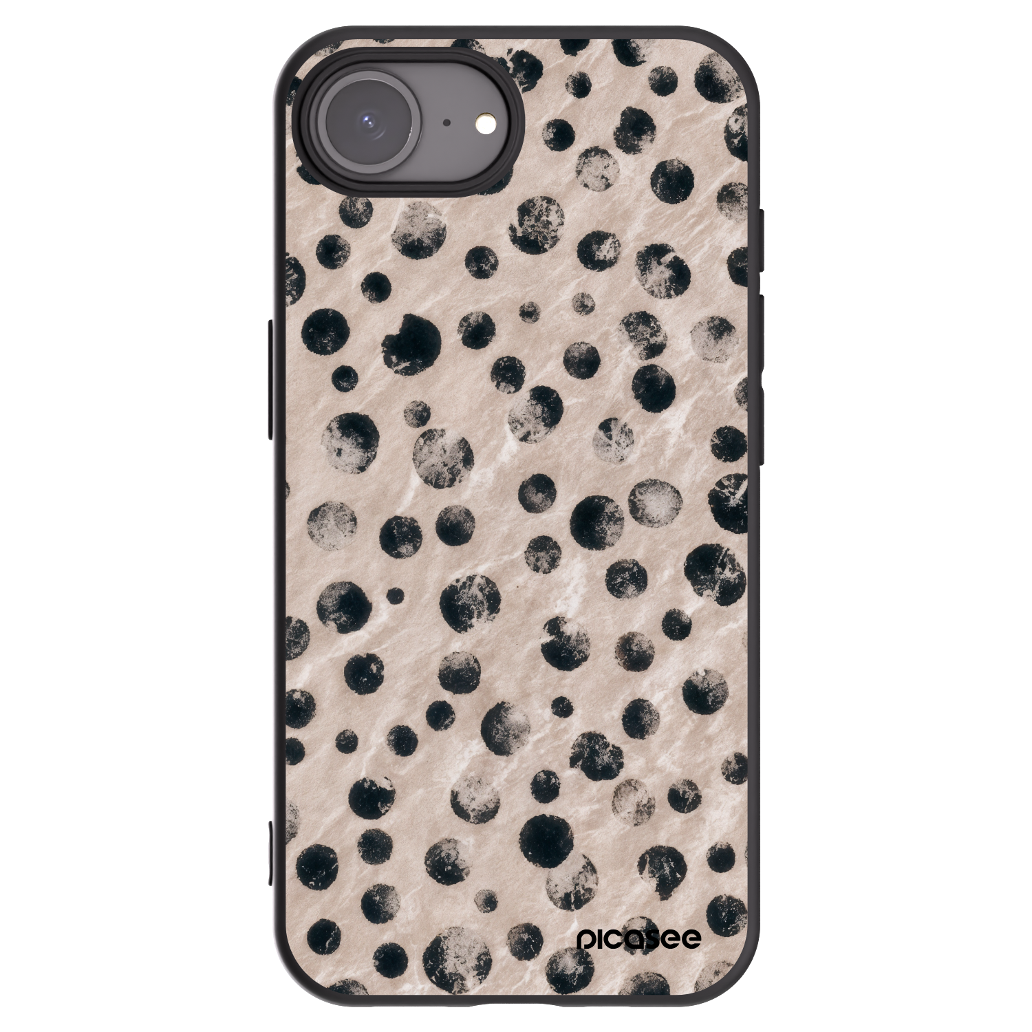 Picasee silikonski črni ovitek za Apple iPhone 16e - Inked