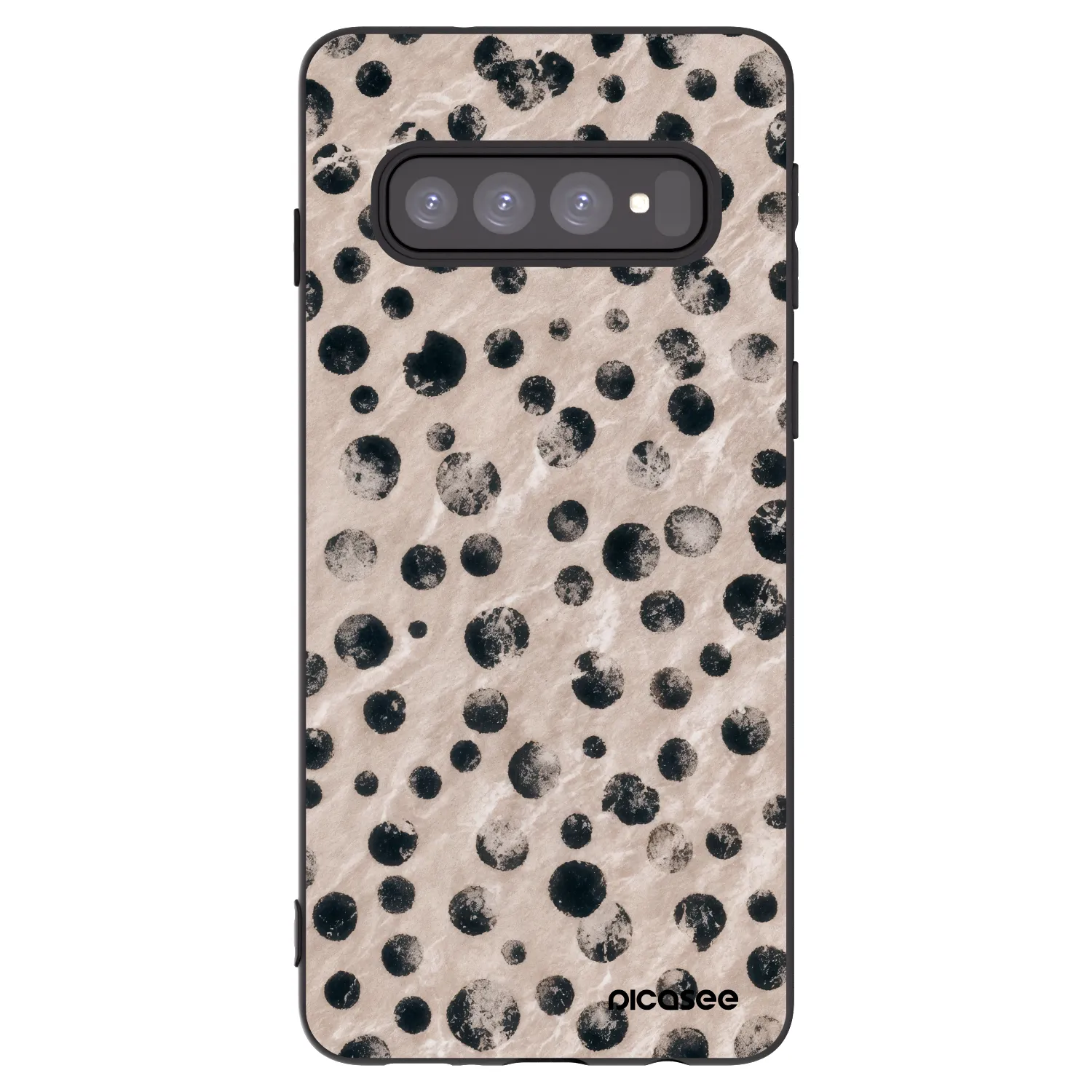 Picasee silikonski črni ovitek za Samsung Galaxy S10 G973 - Inked