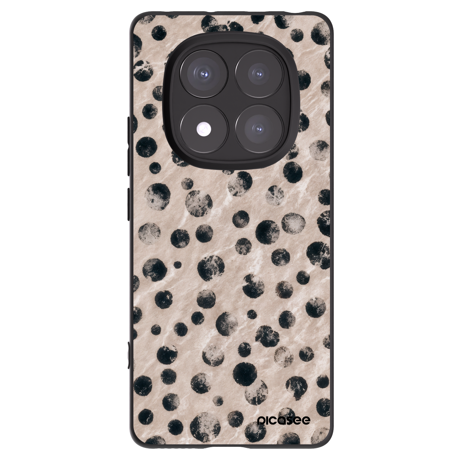 Picasee silikonski črni ovitek za Xiaomi Redmi Note 14 Pro 5G - Inked