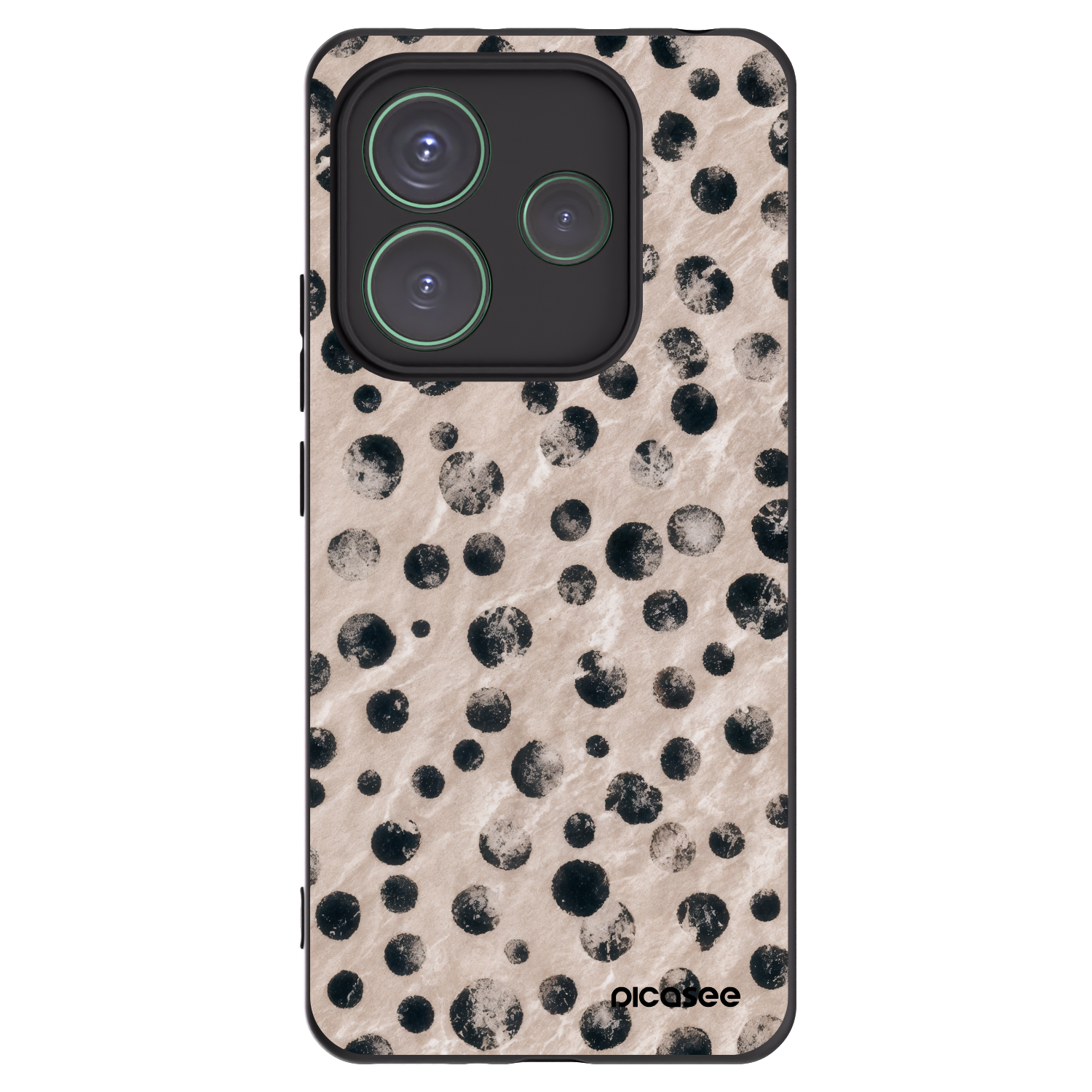 Picasee silikonski črni ovitek za Xiaomi Redmi Note 14 5G - Inked