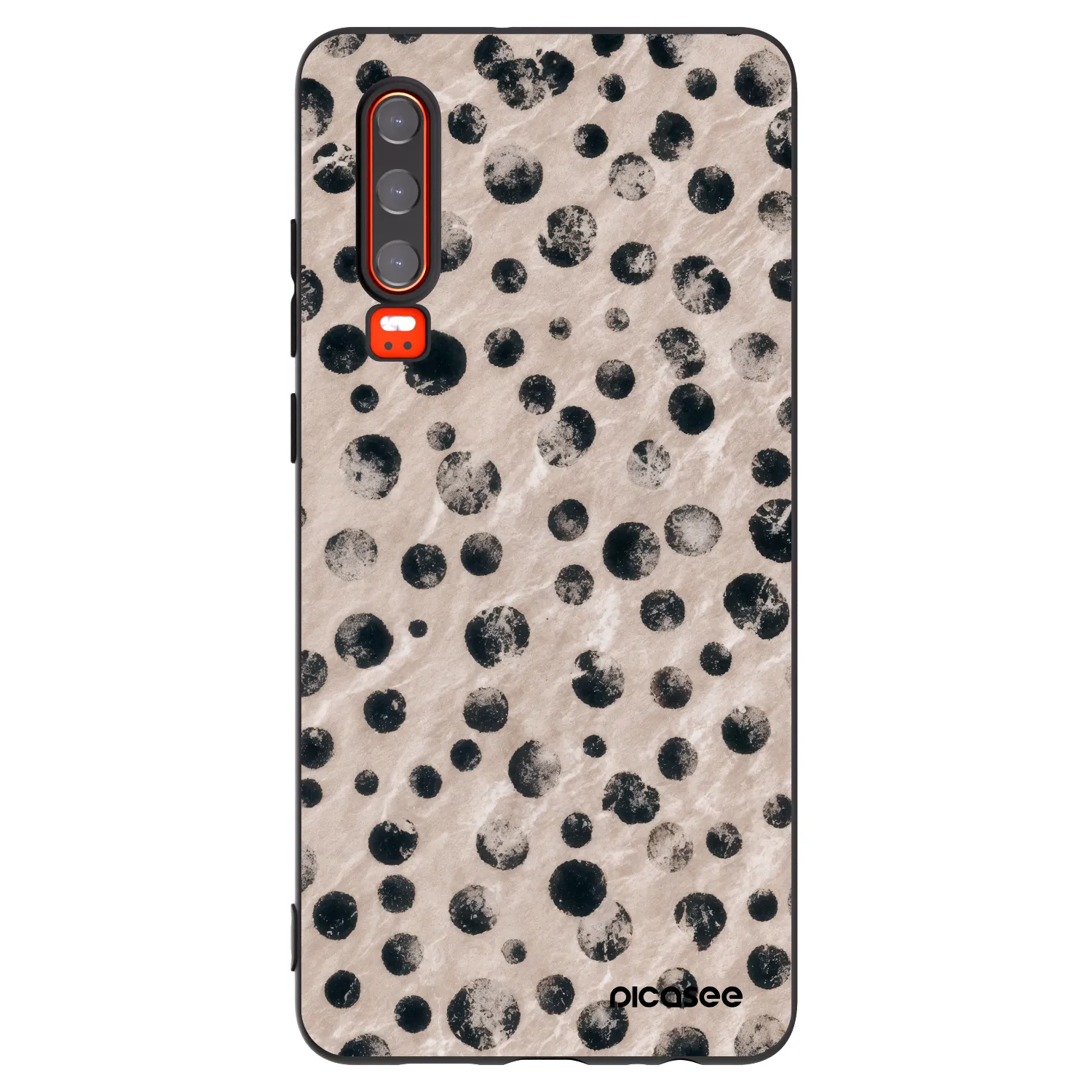 Picasee silikonski črni ovitek za Huawei P30 - Inked