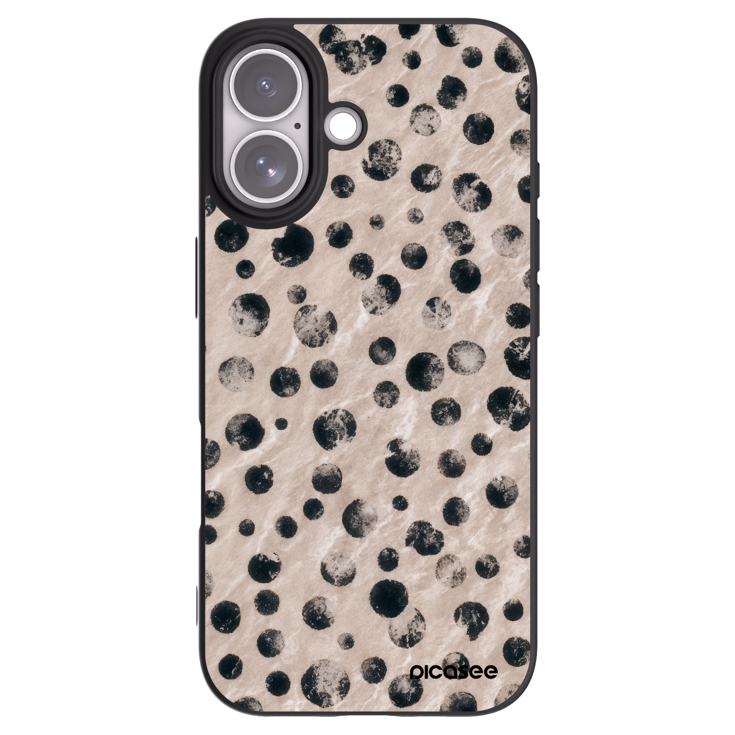 Picasee silikonski črni ovitek za Apple iPhone 17 - Inked