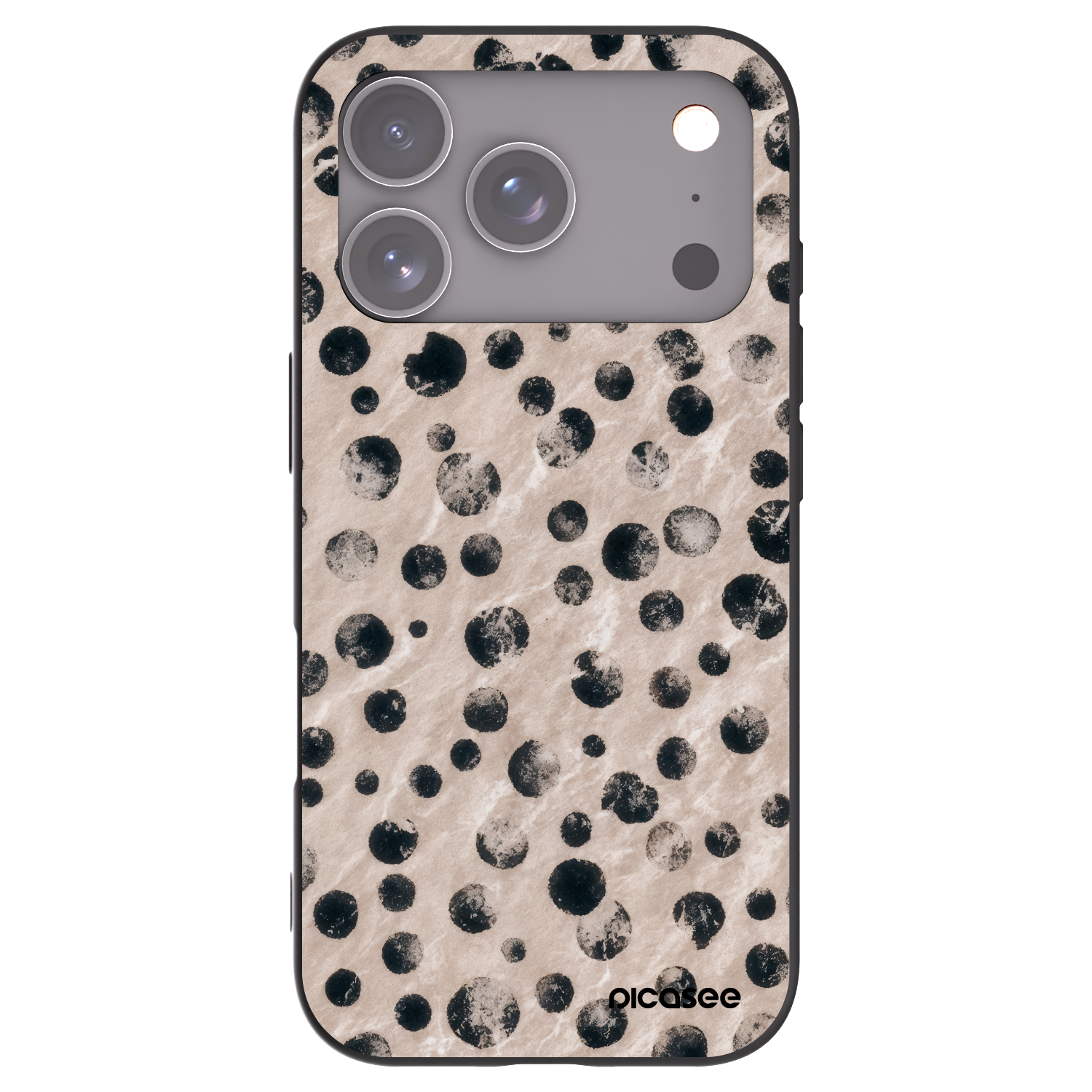 Picasee silikonski črni ovitek za Apple iPhone 17 Pro - Inked