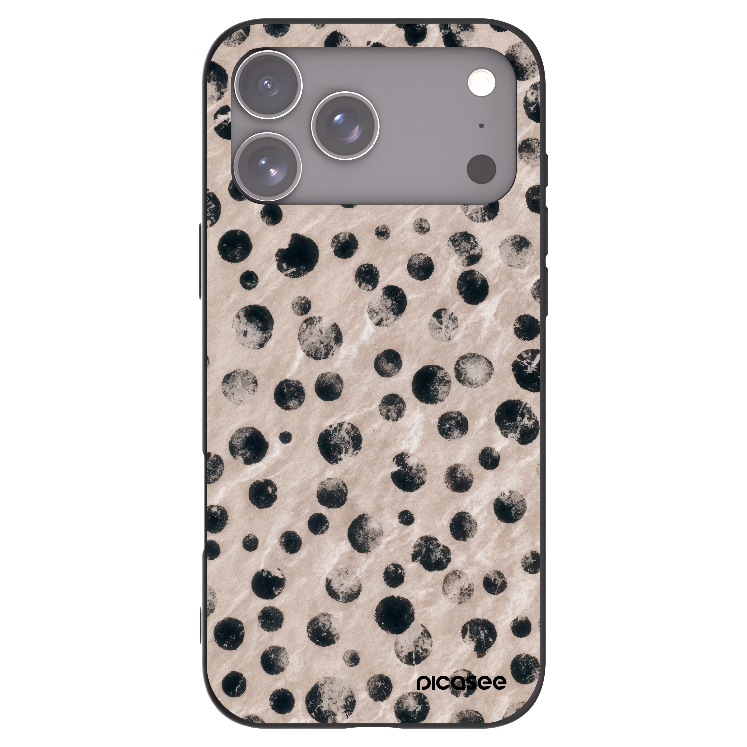 Picasee silikonski črni ovitek za Apple iPhone 17 Pro Max - Inked