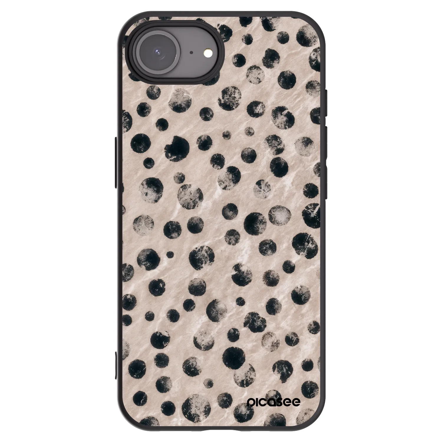 Picasee silikonski črni ovitek za Apple iPhone 17e - Inked