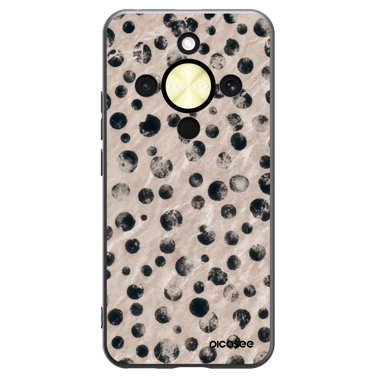 Picasee silikonski črni ovitek za Honor Magic8 Lite 5G - Inked