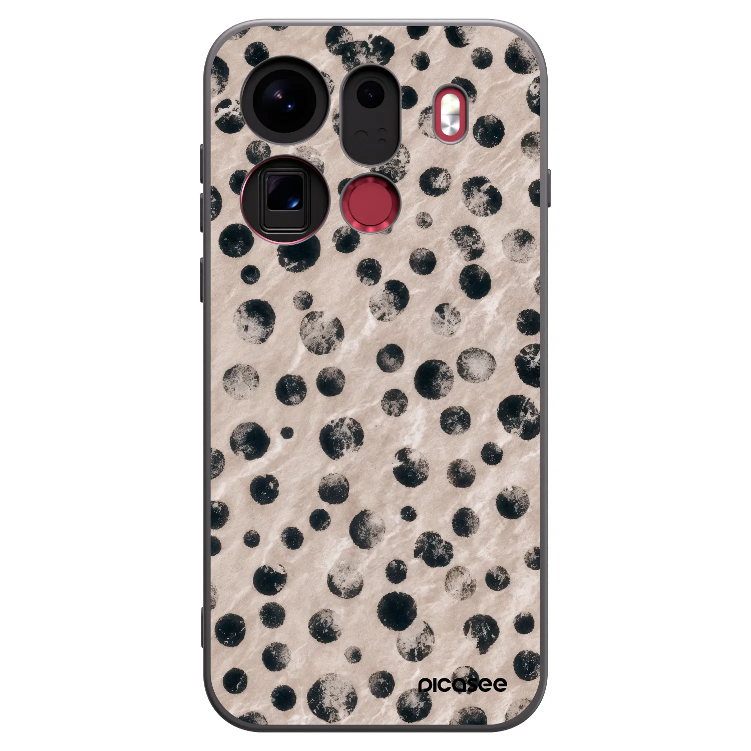 Picasee silikonski črni ovitek za OPPO Find X9 Pro - Inked