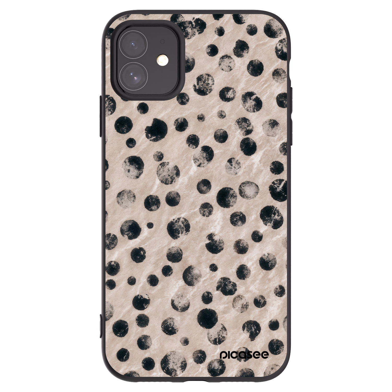 Picasee silikonski črni ovitek za Apple iPhone 11 - Inked