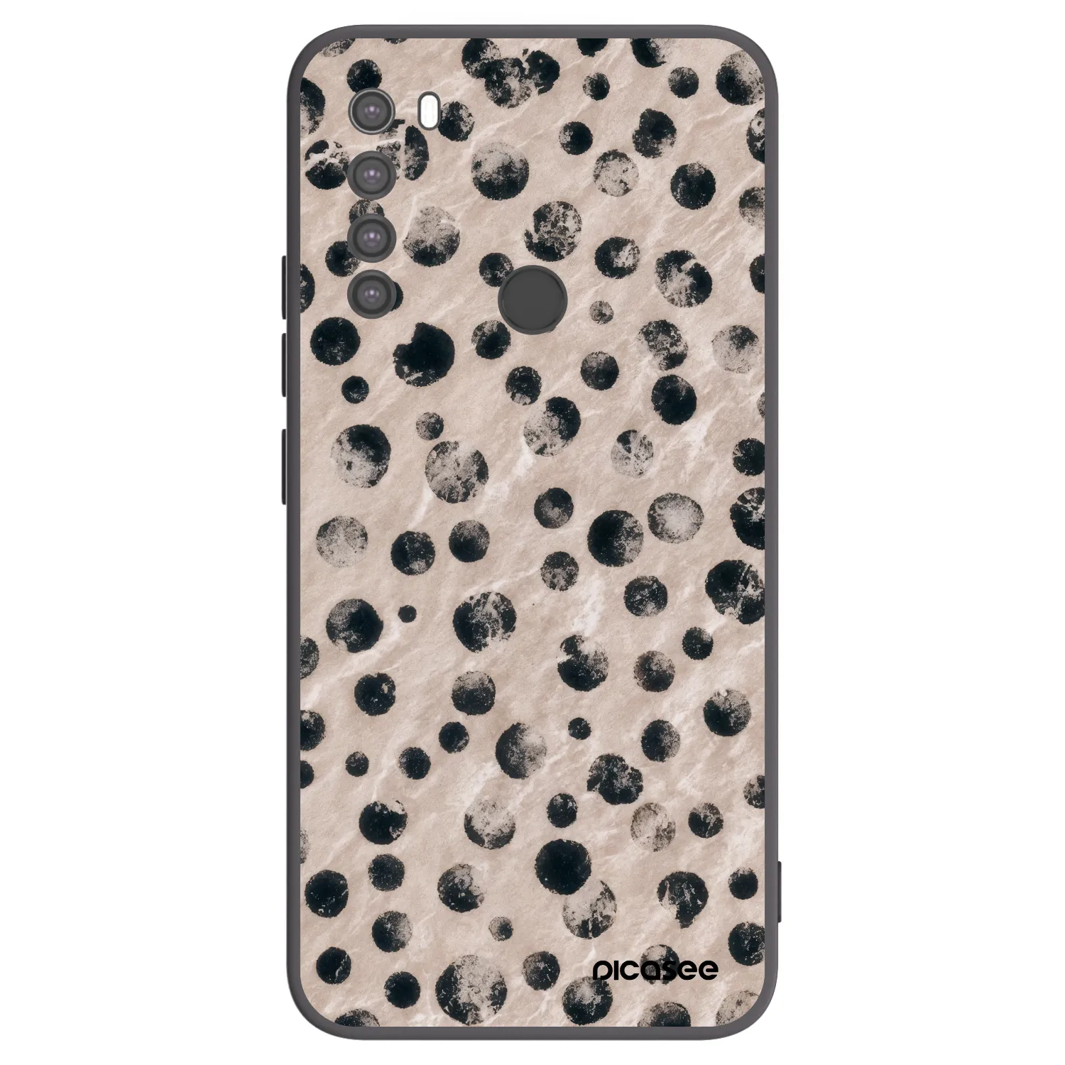 Picasee silikonski črni ovitek za Xiaomi Redmi Note 8 - Inked
