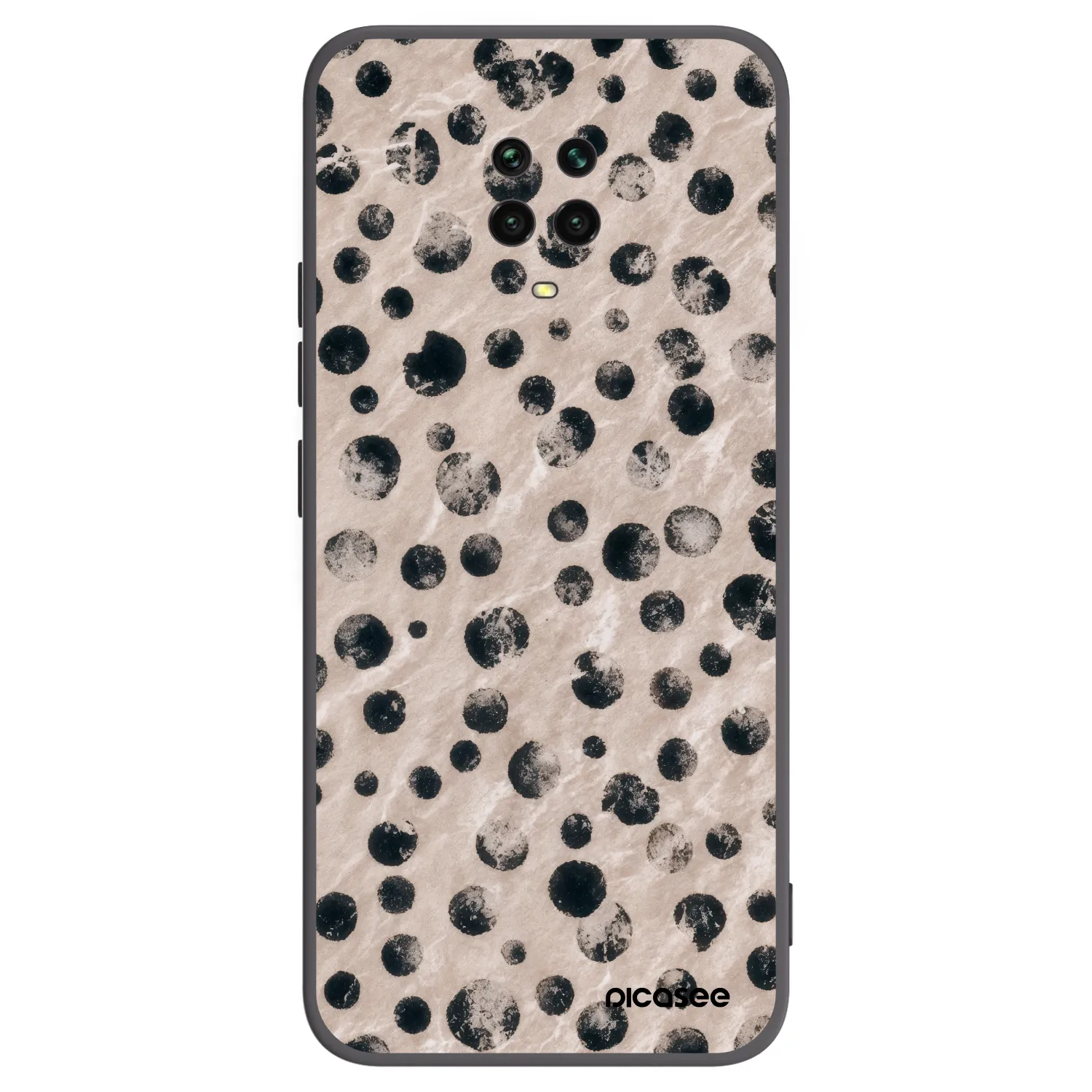 Picasee silikonski črni ovitek za Xiaomi Redmi Note 9S - Inked